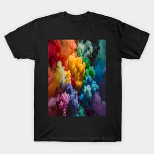 Abstract, Marble, Watercolor, Colorful, Vibrant Colors, Textured Painting, Texture, Gradient, Wave, Fume, Wall Art, Modern Art T-Shirt